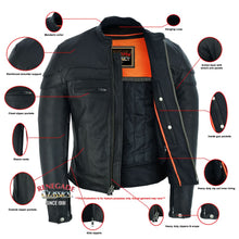 Load image into Gallery viewer, Speedster Black Men's Leather Motorcycle Jacket
