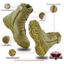 Load image into Gallery viewer, Men&#39;s 9&#39;&#39; Desert Sand Tactical Boots