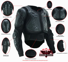 Load image into Gallery viewer, Motorcycle Full Protection Body Armor - Black