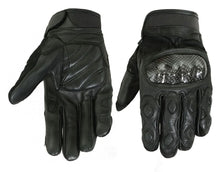 Load image into Gallery viewer, Leather/ Textile Sporty Glove