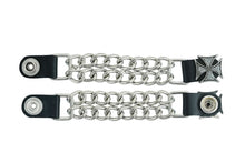Load image into Gallery viewer, PKV142D Vest Extender - Iron Cross with Silver Glitter