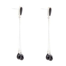 Load image into Gallery viewer, Palios Black Onyx Cascade Post Earrings
