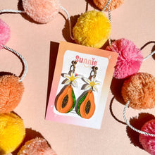 Load image into Gallery viewer, Papaya Dangle Acrylic Earrings