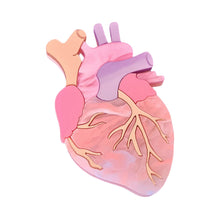 Load image into Gallery viewer, Pastel Anatomical Heart Brooch by Cherryloco