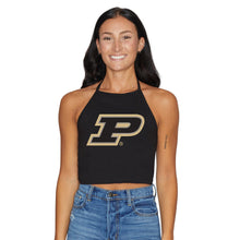Load image into Gallery viewer, Purdue Black Halter Top
