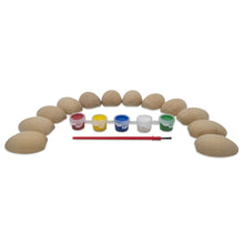 Load image into Gallery viewer, Set of 12 Unfinished Unpainted Wooden Egg Halves 2 Inches