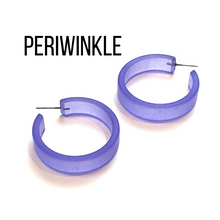 Load image into Gallery viewer, Portland Frosted Lucite Hoop Earrings