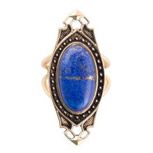 Load image into Gallery viewer, Phantom Lapis and Bronze Ring