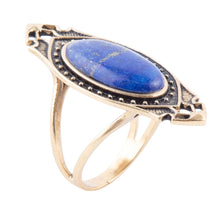 Load image into Gallery viewer, Phantom Lapis and Bronze Ring