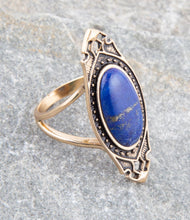Load image into Gallery viewer, Phantom Lapis and Bronze Ring