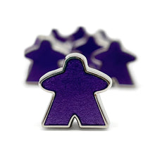 Load image into Gallery viewer, 8 Pack of Purple Enamel Meeples by Norse Foundry
