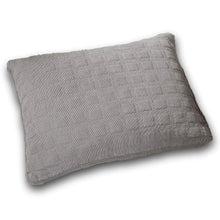Load image into Gallery viewer, DaDa Bedding Corduroy Sherpa Backside Soft Grey Quilted Pillow Sham - 1-Piece (JHW858)