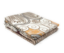 Load image into Gallery viewer, Tache Maroon Mandala Ivory Damask Pillowcases (2131-PC)