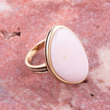 Load image into Gallery viewer, Pink Opal Golden Statement Ring