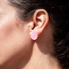 Load image into Gallery viewer, Pink Opal Large Gumdrop Stud Earrings
