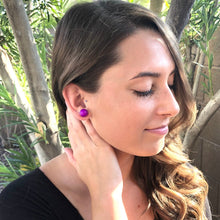 Load image into Gallery viewer, Cotton Candy Pink Ball Stud Earrings
