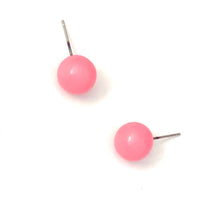 Load image into Gallery viewer, Cotton Candy Pink Ball Stud Earrings