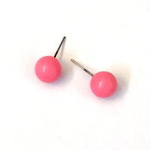 Load image into Gallery viewer, Cotton Candy Pink Ball Stud Earrings
