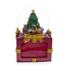 Load image into Gallery viewer, Four-Sided Picture Frame Christmas Tree Musical Water Snow Globe