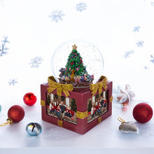 Load image into Gallery viewer, Four-Sided Picture Frame Christmas Tree Musical Water Snow Globe