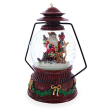 Load image into Gallery viewer, Santa's Wildlife Symphony Illuminated Musical Snow Globe