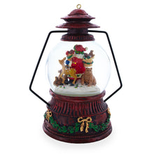 Load image into Gallery viewer, Santa's Wildlife Symphony Illuminated Musical Snow Globe