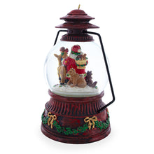Load image into Gallery viewer, Santa's Wildlife Symphony Illuminated Musical Snow Globe