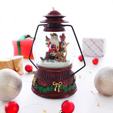 Load image into Gallery viewer, Santa's Wildlife Symphony Illuminated Musical Snow Globe