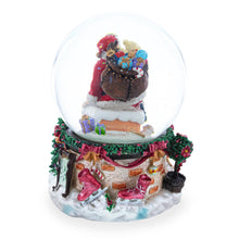 Load image into Gallery viewer, Santa's Chimney Adventure Musical Water Snow Globe