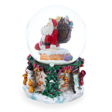 Load image into Gallery viewer, Santa's Chimney Adventure Musical Water Snow Globe