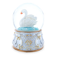 Load image into Gallery viewer, Romantic Swan Spinning Musical Water Snow Globe