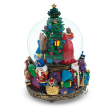 Load image into Gallery viewer, Children Decorating Tree LED Musical Water Snow Globe