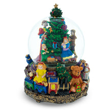 Load image into Gallery viewer, Children Decorating Tree LED Musical Water Snow Globe