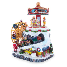 Load image into Gallery viewer, Musical Christmas Figurine with Rotating Motion