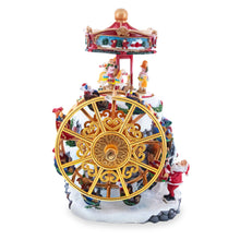 Load image into Gallery viewer, Musical Christmas Figurine with Rotating Motion