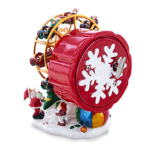 Load image into Gallery viewer, Santa's Whirling Ferris Wheel Rotating Musical Figurine