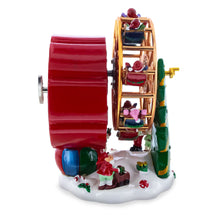 Load image into Gallery viewer, Santa's Whirling Ferris Wheel Rotating Musical Figurine