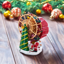 Load image into Gallery viewer, Santa's Whirling Ferris Wheel Rotating Musical Figurine