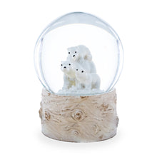 Load image into Gallery viewer, Polar Bears Mini Water Snow Globe