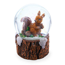Load image into Gallery viewer, Pinecone Pal Mini Water Snow Globe: Squirrel with a Nutty Friend
