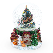Load image into Gallery viewer, Santa's, Snowman and Canine Companions Musical Water Snow Globe