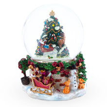 Load image into Gallery viewer, Santa's, Snowman and Canine Companions Musical Water Snow Globe