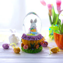 Load image into Gallery viewer, Bunny and Carrots Basket Water Globe