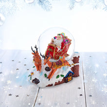 Load image into Gallery viewer, Santa Delivering Gifts Musical Christmas Water Snow Globe