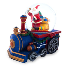Load image into Gallery viewer, Santa's Train of Gifts Musical Water Snow Globe