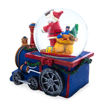 Load image into Gallery viewer, Santa's Train of Gifts Musical Water Snow Globe
