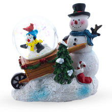 Load image into Gallery viewer, Snowman, Penguin and Cardinal Mini Water Snow Globe
