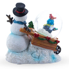 Load image into Gallery viewer, Snowman, Penguin and Cardinal Mini Water Snow Globe