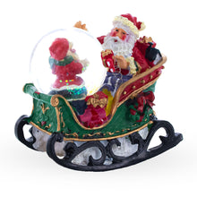 Load image into Gallery viewer, Santa's Joyful Sleigh Ride Mini Snow Water Globe
