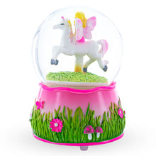 Load image into Gallery viewer, Unicorn Carousel with Fairy Musical Water Snow Globe